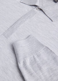 Paul Stuart Cashmere & Silk Long Sleeve Polo, thumbnail 2