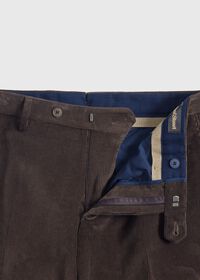 Paul Stuart Suede Trimmed Corduroy Trouser, thumbnail 2