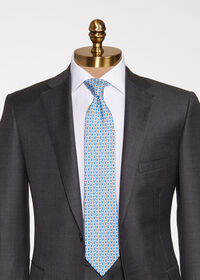 Paul Stuart Allover Pine Silk Tie, thumbnail 2