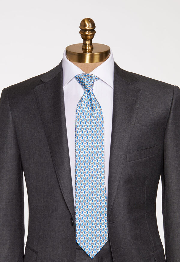 Paul Stuart Allover Pine Silk Tie, image 2