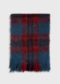 Paul Stuart Turquoise Mohair Scarf, thumbnail 3