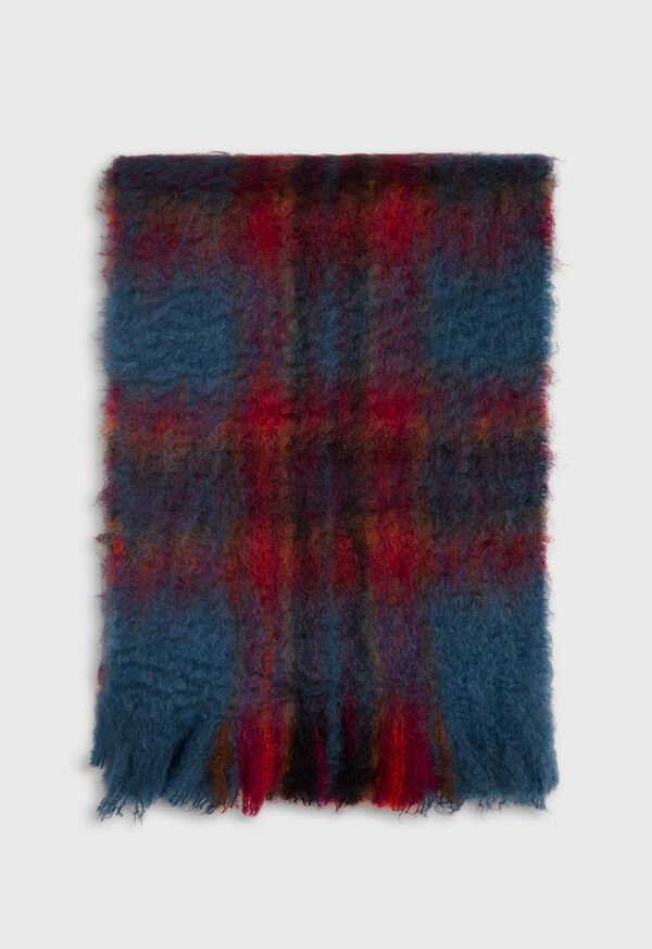 Paul Stuart Turquoise Mohair Scarf, image 3