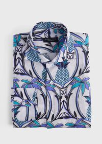 Paul Stuart Printed Linen Sport Shirt, thumbnail 1