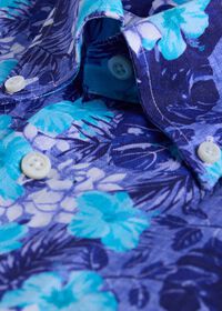 Paul Stuart Floral Print Linen Sport Shirt, thumbnail 4
