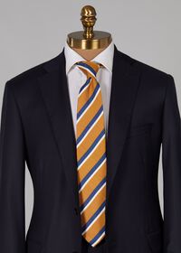 Paul Stuart Silk and Linen Printed Stripe Tie, thumbnail 2