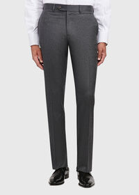 Paul Stuart Flannel Wool Blend Grey Trouser, thumbnail 1
