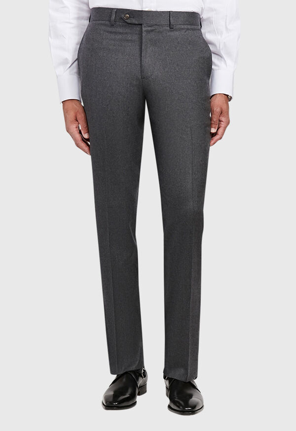 Paul Stuart Flannel Wool Blend Grey Trouser, image 1