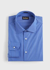 Paul Stuart Blue Chalk Stripe Dress Shirt, thumbnail 1