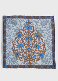 Paul Stuart Printed Floral Tree Pocket Square, thumbnail 2