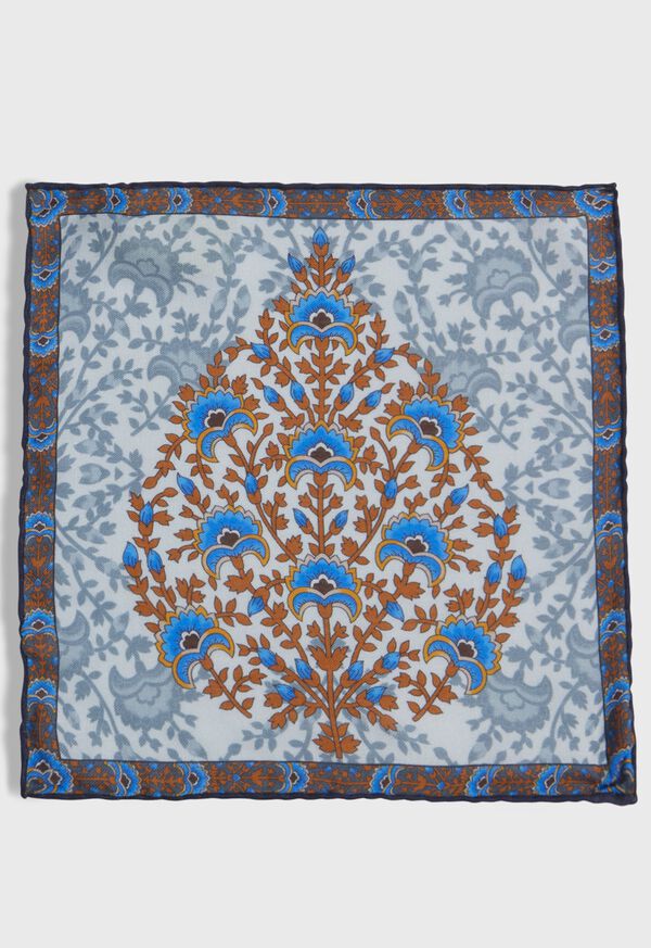 Paul Stuart Printed Floral Tree Pocket Square, image 2
