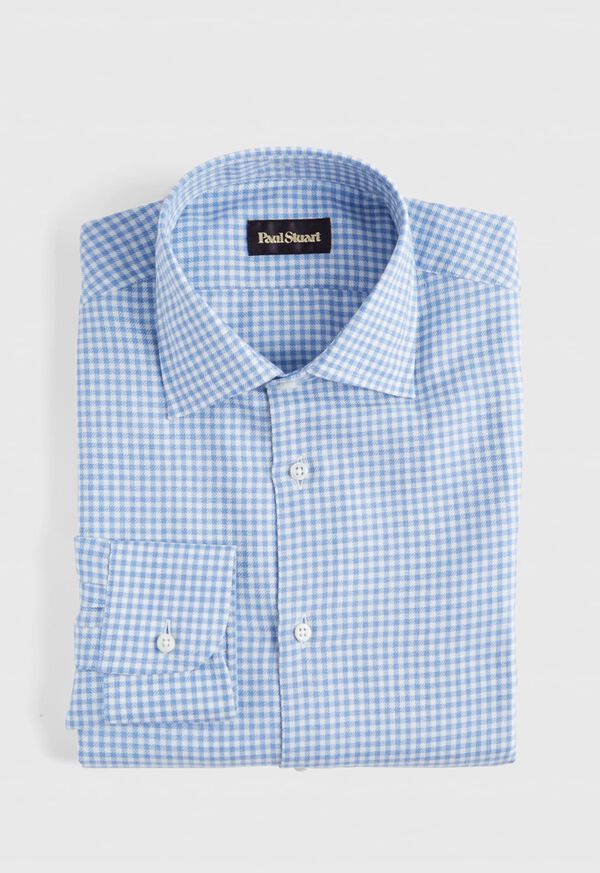 Paul Stuart Cotton and Cashmere Check Dress Shirt, image 1