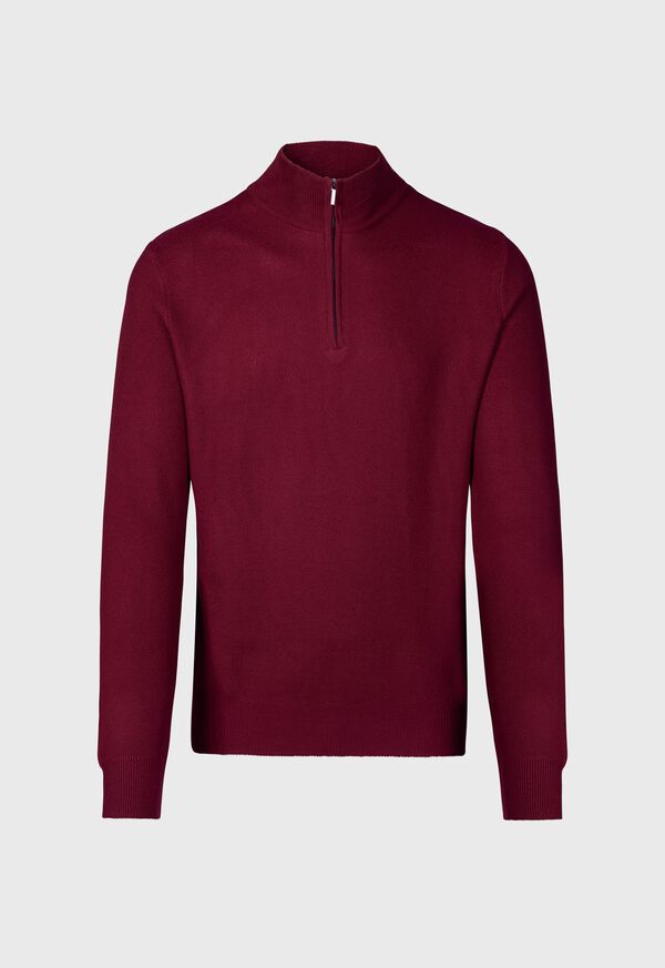 Paul Stuart Merino Wool Quarter Zip Pullover, image 1