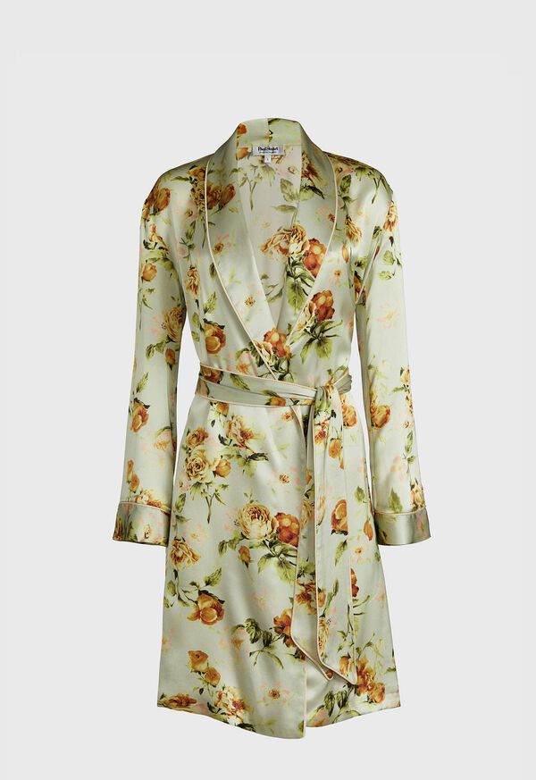 Paul Stuart Rose Silk Robe, image 1