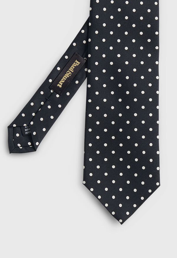 Paul Stuart Printed Silk Dot Tie, image 1