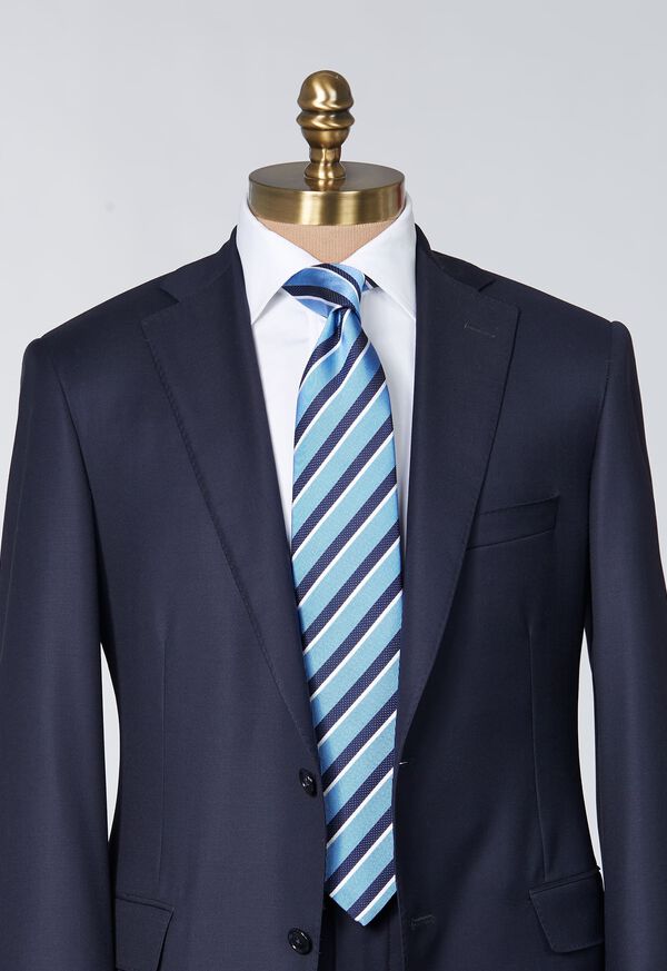 Paul Stuart Silk Jacquard Stripe Tie, image 2