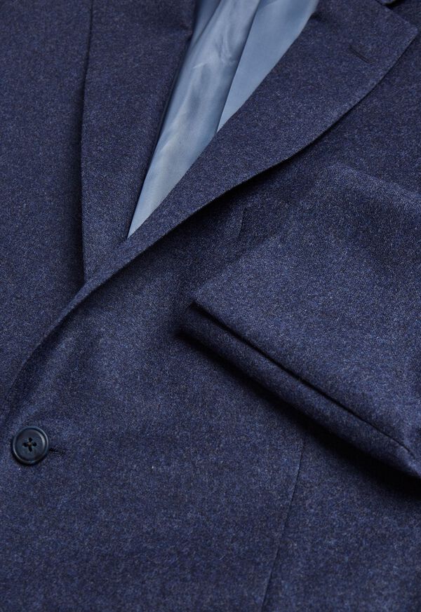 Paul Stuart Mid Blue Solid Flannel Paul Fit Suit, image 2