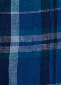Paul Stuart Linen Madras Shirt, thumbnail 3