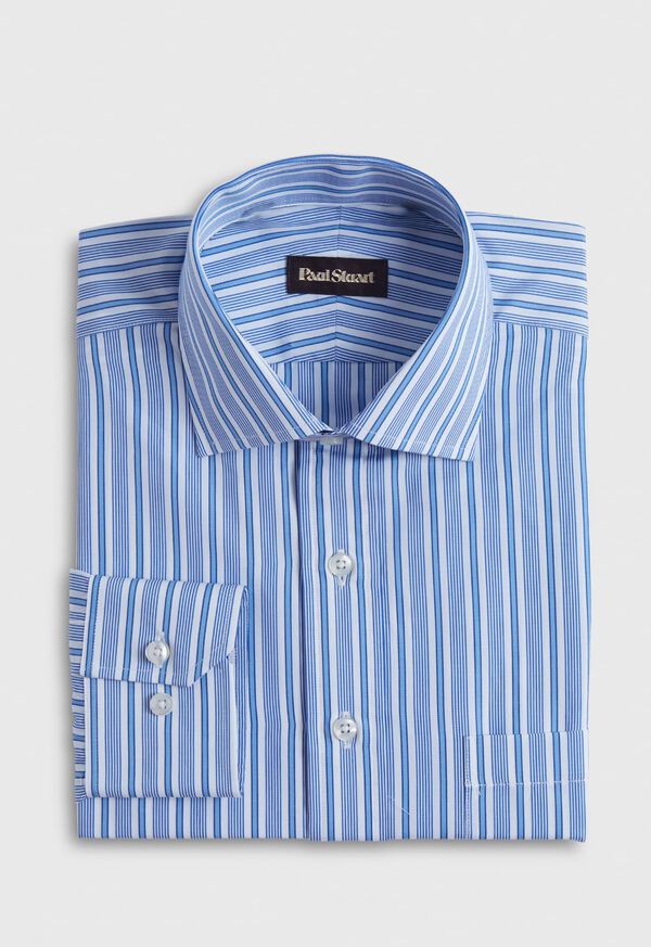 Paul Stuart Variegated Stripe Cotton Dress Shirt, image 1