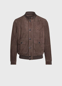 Paul Stuart Suede Bomber Jacket, thumbnail 1