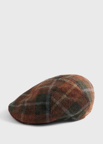 Paul Stuart Wool Plaid Pub Cap