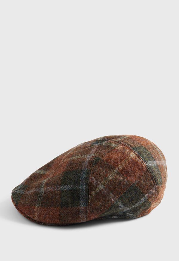 Paul Stuart Wool Plaid Pub Cap, image 1