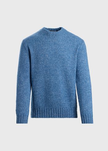 Paul Stuart Heather Alpaca Crewneck Sweater