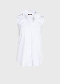 Paul Stuart Sleeveless Top with Ruffle, thumbnail 1