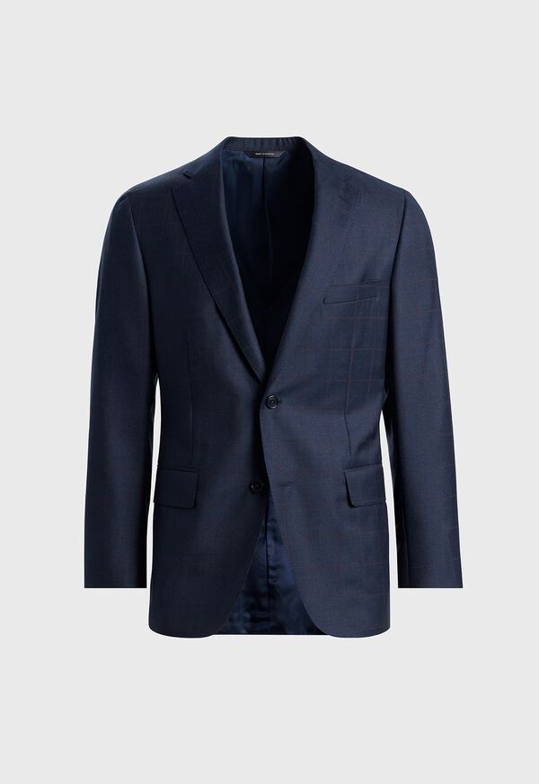 Paul Stuart All Year Wool Windowpane Suit, image 2