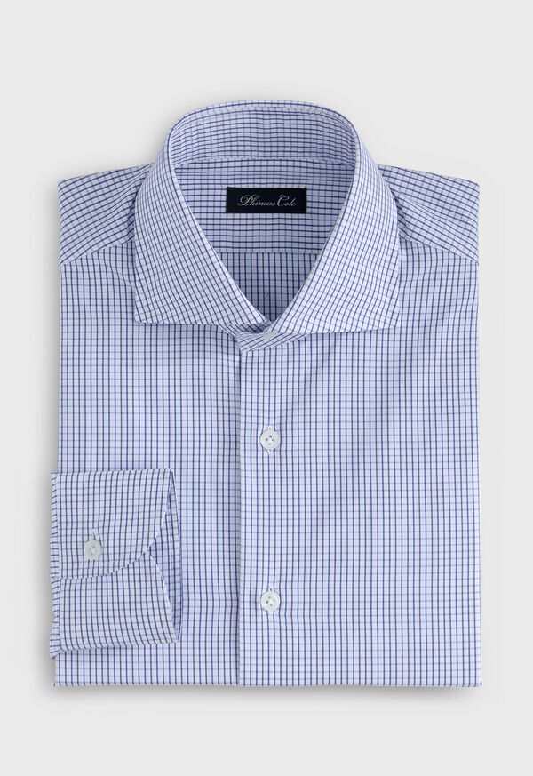 Paul Stuart Micro Check Poplin Dress Shirt, image 1