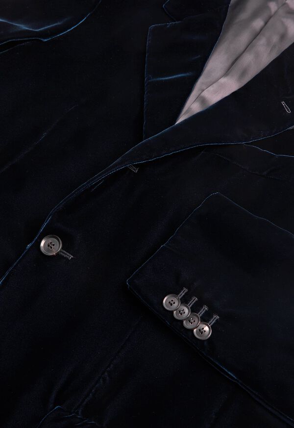 Paul Stuart Blue Velvet Blazer, image 2