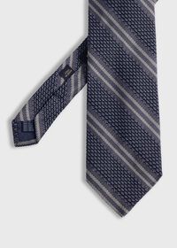 Paul Stuart Silk Grenadine Stripe Tie, thumbnail 1