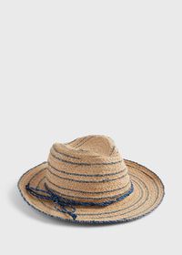 Paul Stuart Fedora With Blue Contrast, thumbnail 1