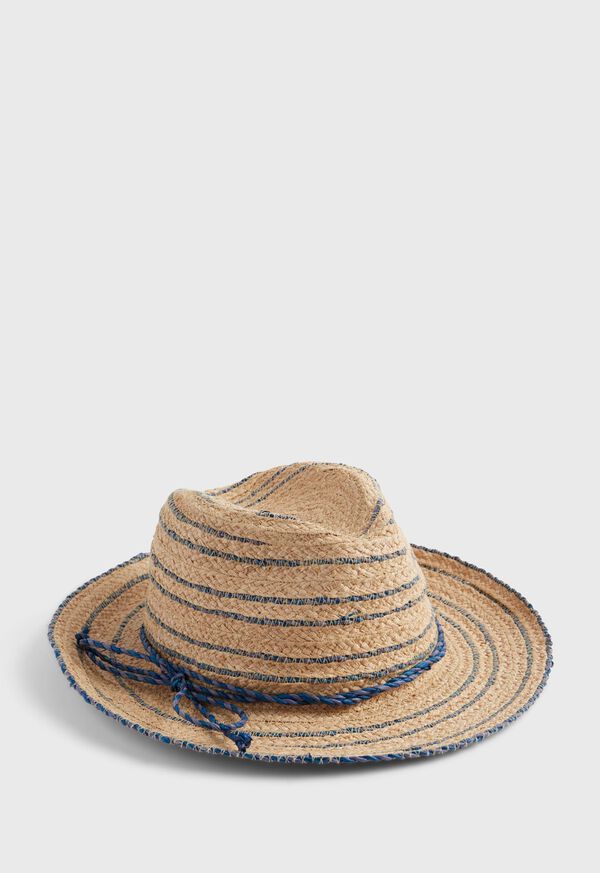 Paul Stuart Fedora With Blue Contrast, image 1