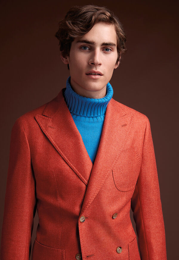 Paul Stuart Cashmere Mohair Blend Double Breasted Sport Jacket, image 2
