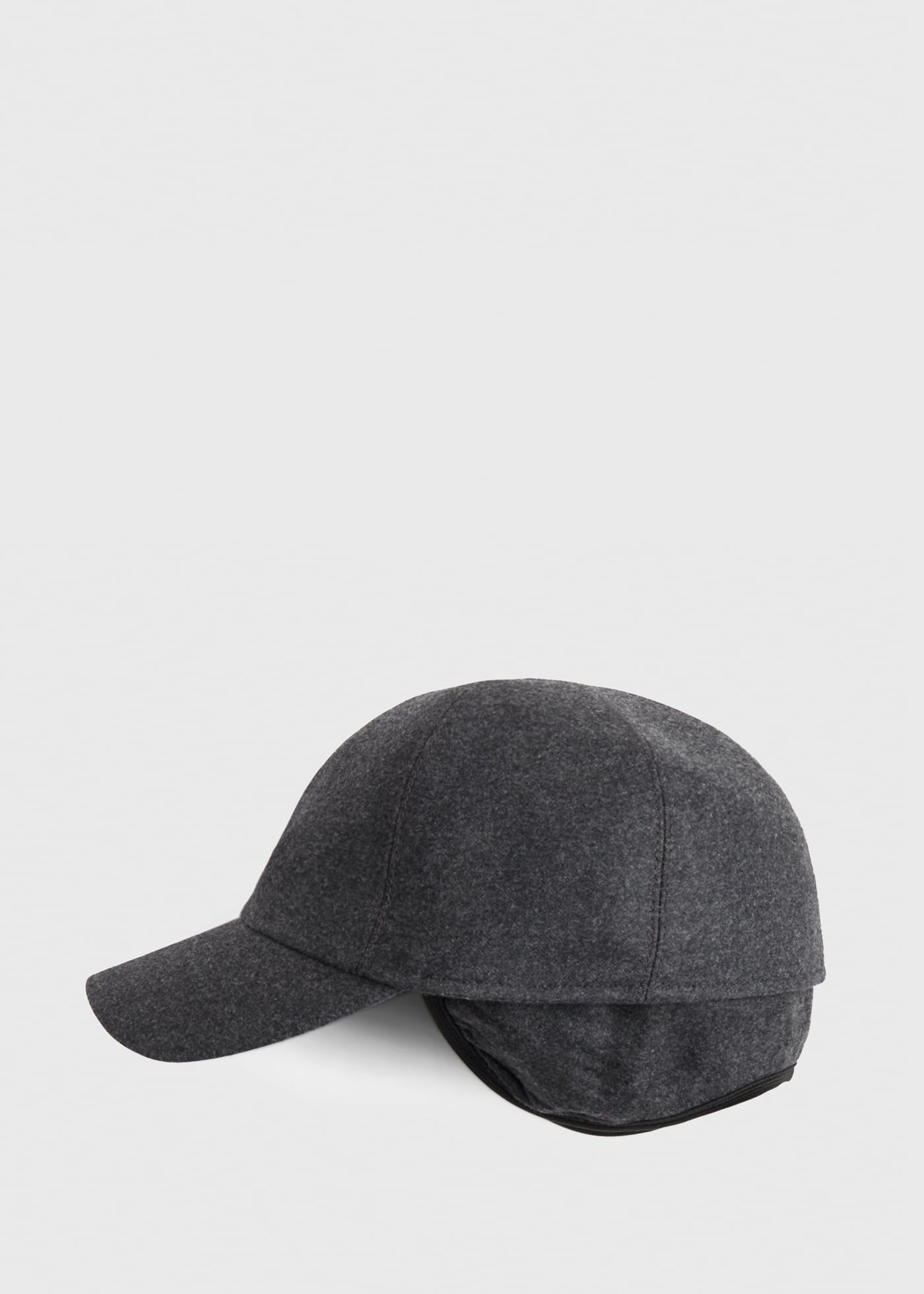 Winter baseball hat top with ear flaps