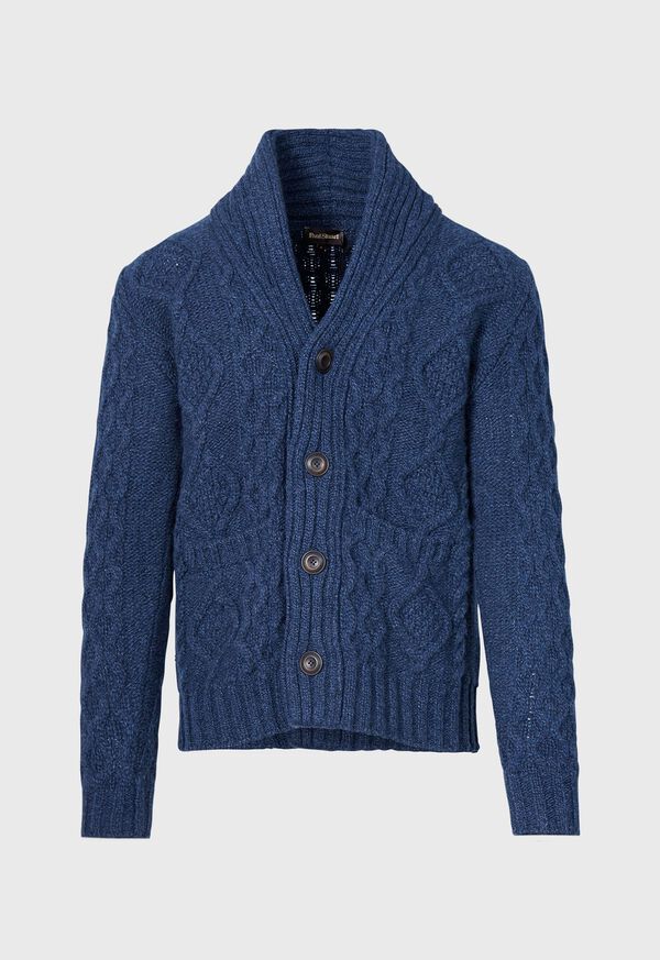 Paul Stuart Aran Cable Knit Cardigan, image 3
