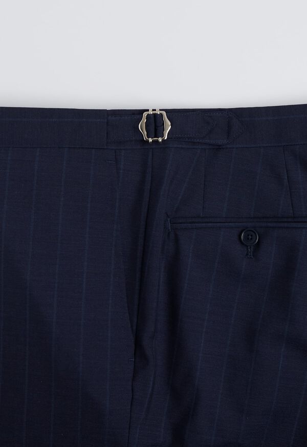 Paul Stuart Phineas Cole Wool Navy Tonal Stripe Suit, image 7