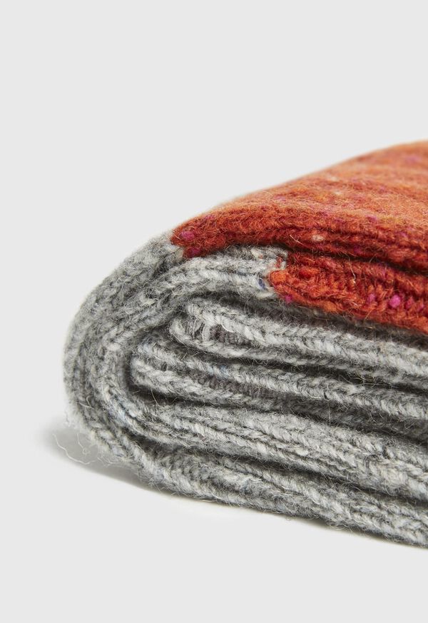 Paul Stuart Donegal Wool and Cotton Color Block Socks, image 2