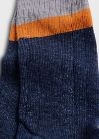 Paul Stuart Cotton Denim Melange Sport Sock, thumbnail 3