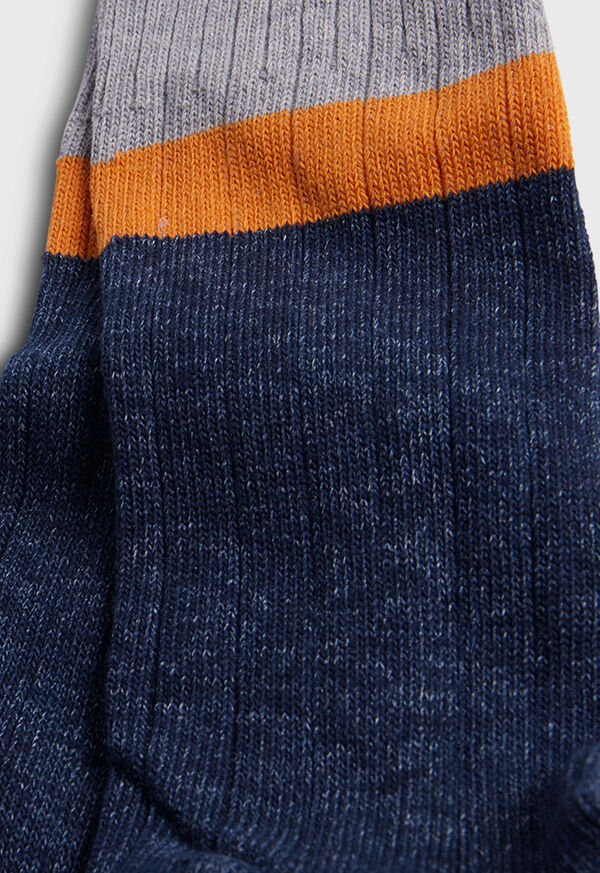 Paul Stuart Cotton Denim Melange Sport Sock, image 3