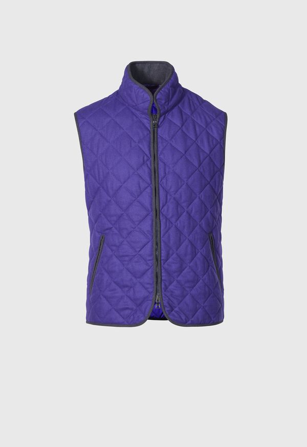 Paul Stuart Quilted Wool Flannel Vest, image 1