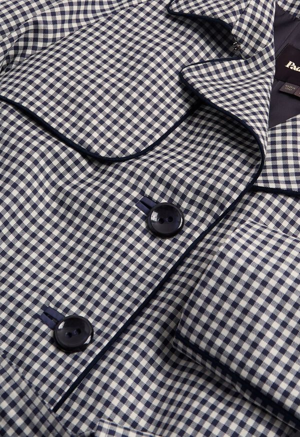 Paul Stuart Check Trench Coat, image 2