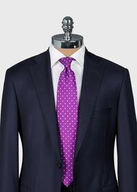 Paul Stuart Printed Silk Dot Tie, thumbnail 2