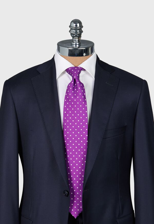 Paul Stuart Printed Silk Dot Tie, image 2
