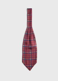 Paul Stuart Printed Silk Plaid Ascot, thumbnail 1