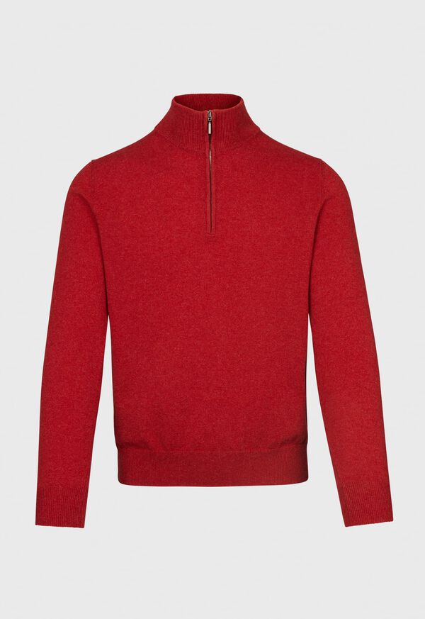 Paul Stuart Cashmere Single Ply 1/4 Zip Sweater