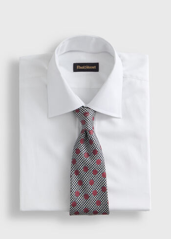 Paul Stuart Circle and Houndstooth Silk Tie
