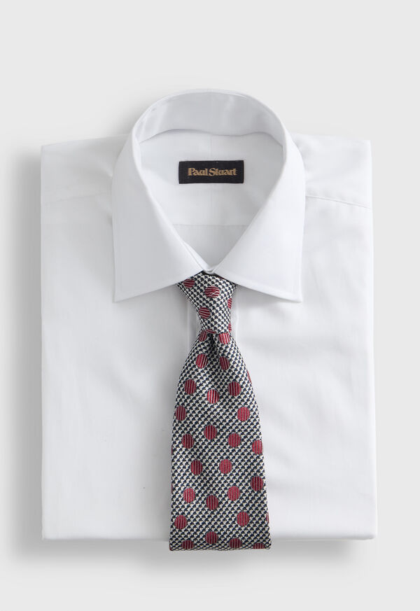 Paul Stuart Circle and Houndstooth Silk Tie, image 2