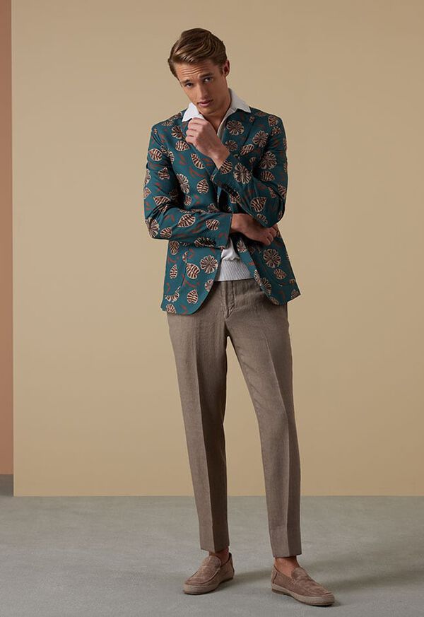 Paul Stuart Leaf Print Sport Jacket Look, image 1