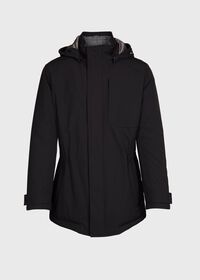 Paul Stuart Hooded String Waist Down Filled Tech Jacket, thumbnail 1